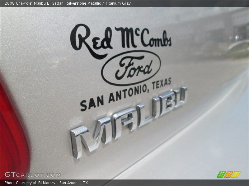 Silverstone Metallic / Titanium Gray 2008 Chevrolet Malibu LT Sedan