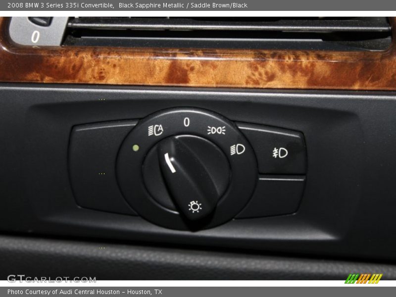 Black Sapphire Metallic / Saddle Brown/Black 2008 BMW 3 Series 335i Convertible