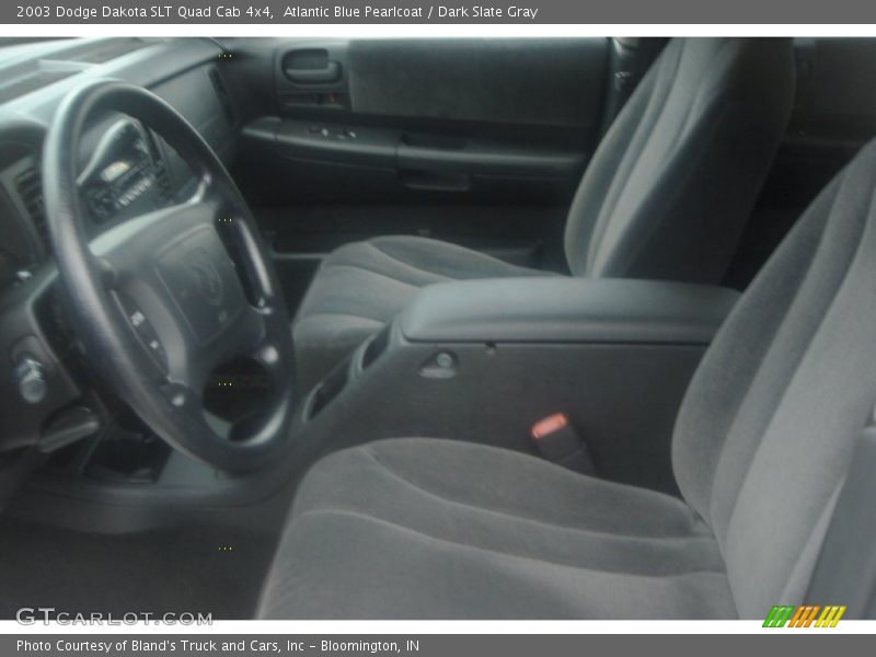 Atlantic Blue Pearlcoat / Dark Slate Gray 2003 Dodge Dakota SLT Quad Cab 4x4