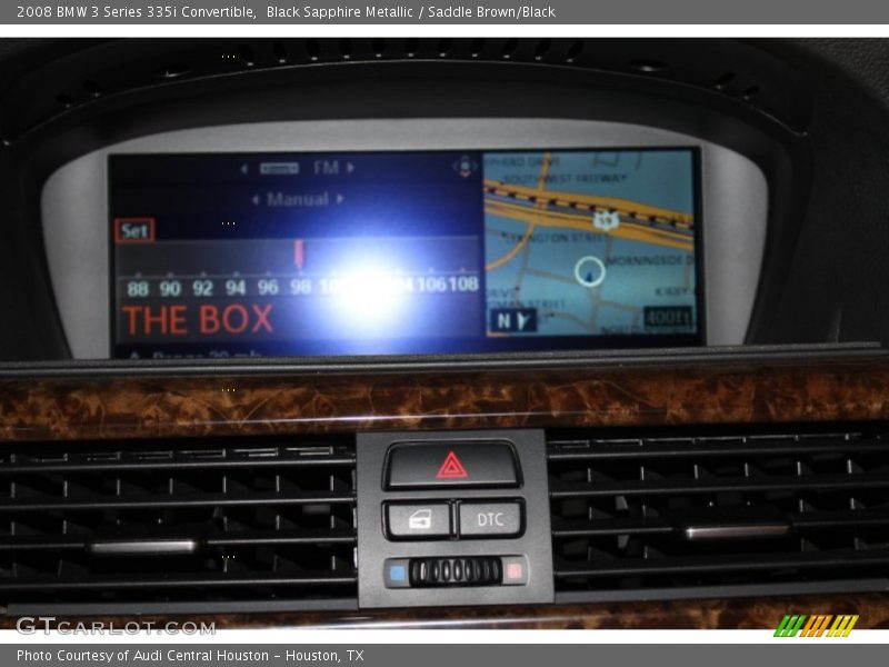 Black Sapphire Metallic / Saddle Brown/Black 2008 BMW 3 Series 335i Convertible