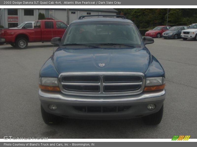 Atlantic Blue Pearlcoat / Dark Slate Gray 2003 Dodge Dakota SLT Quad Cab 4x4