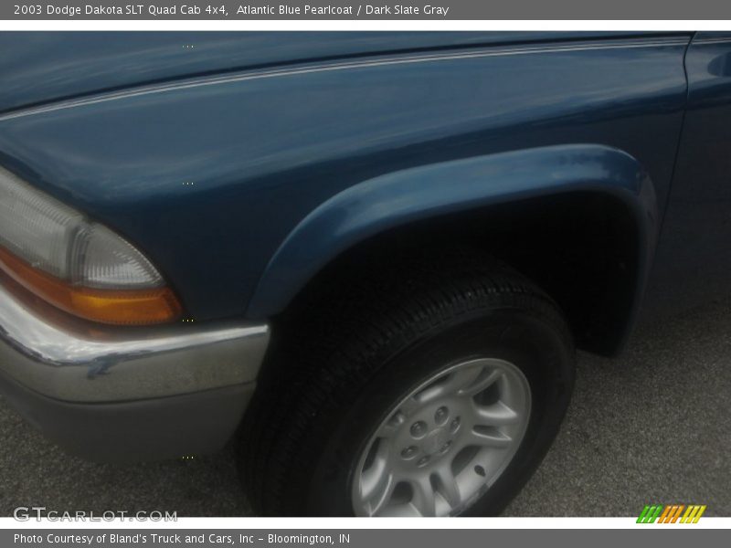 Atlantic Blue Pearlcoat / Dark Slate Gray 2003 Dodge Dakota SLT Quad Cab 4x4