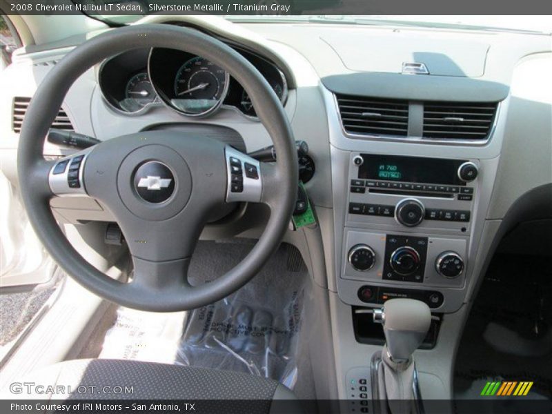 Silverstone Metallic / Titanium Gray 2008 Chevrolet Malibu LT Sedan