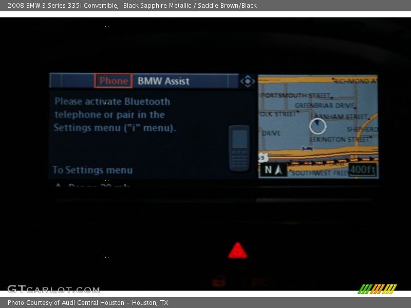 Black Sapphire Metallic / Saddle Brown/Black 2008 BMW 3 Series 335i Convertible