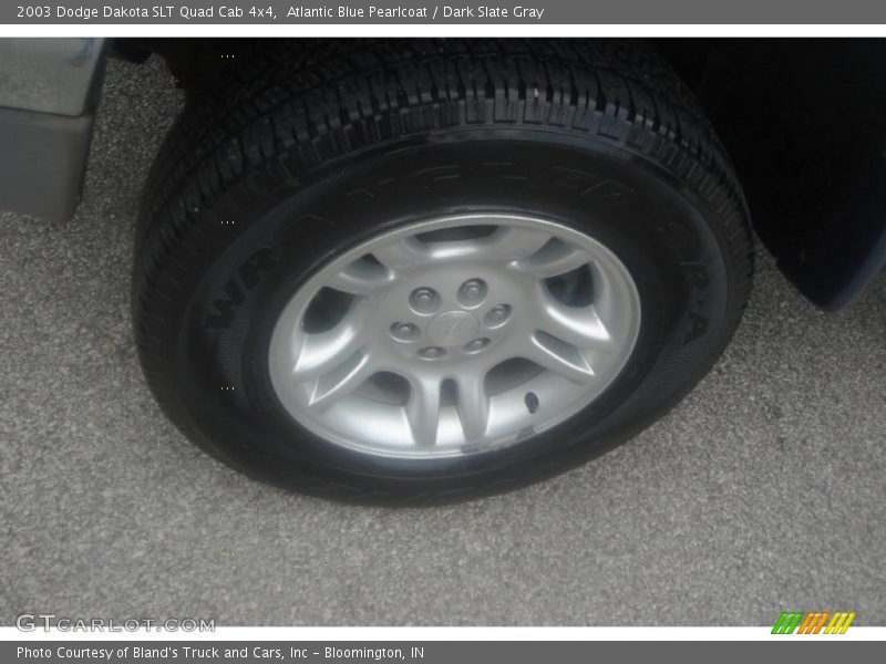 Atlantic Blue Pearlcoat / Dark Slate Gray 2003 Dodge Dakota SLT Quad Cab 4x4