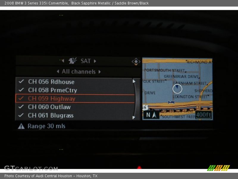 Black Sapphire Metallic / Saddle Brown/Black 2008 BMW 3 Series 335i Convertible