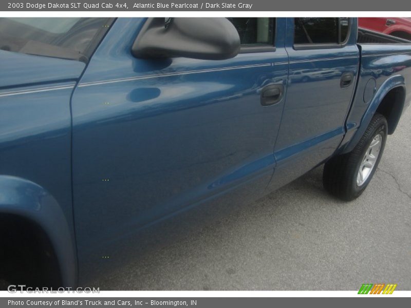 Atlantic Blue Pearlcoat / Dark Slate Gray 2003 Dodge Dakota SLT Quad Cab 4x4