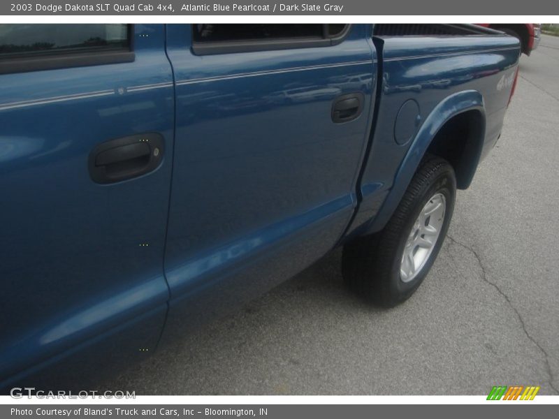 Atlantic Blue Pearlcoat / Dark Slate Gray 2003 Dodge Dakota SLT Quad Cab 4x4