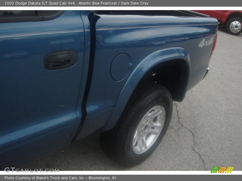 Atlantic Blue Pearlcoat / Dark Slate Gray 2003 Dodge Dakota SLT Quad Cab 4x4