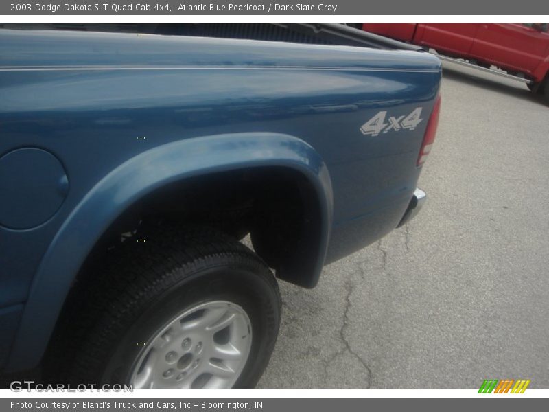 Atlantic Blue Pearlcoat / Dark Slate Gray 2003 Dodge Dakota SLT Quad Cab 4x4
