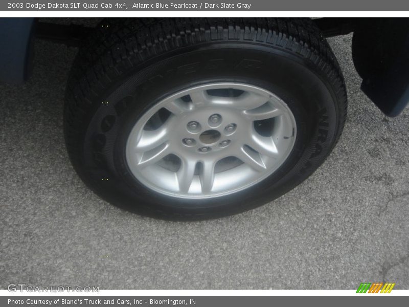 Atlantic Blue Pearlcoat / Dark Slate Gray 2003 Dodge Dakota SLT Quad Cab 4x4