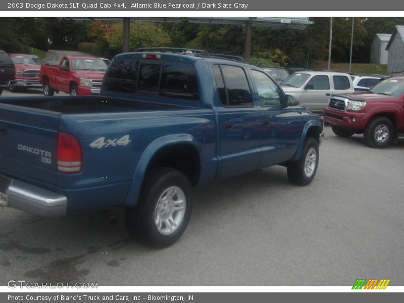 Atlantic Blue Pearlcoat / Dark Slate Gray 2003 Dodge Dakota SLT Quad Cab 4x4
