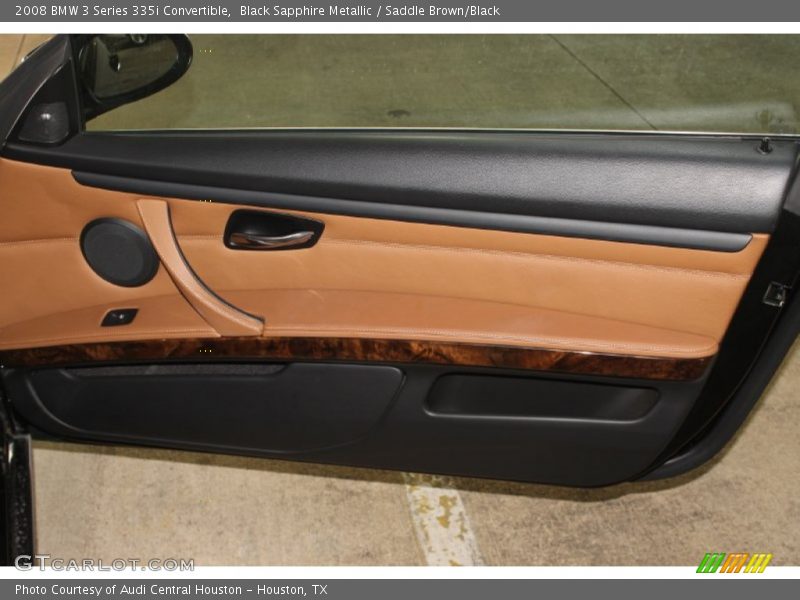 Black Sapphire Metallic / Saddle Brown/Black 2008 BMW 3 Series 335i Convertible