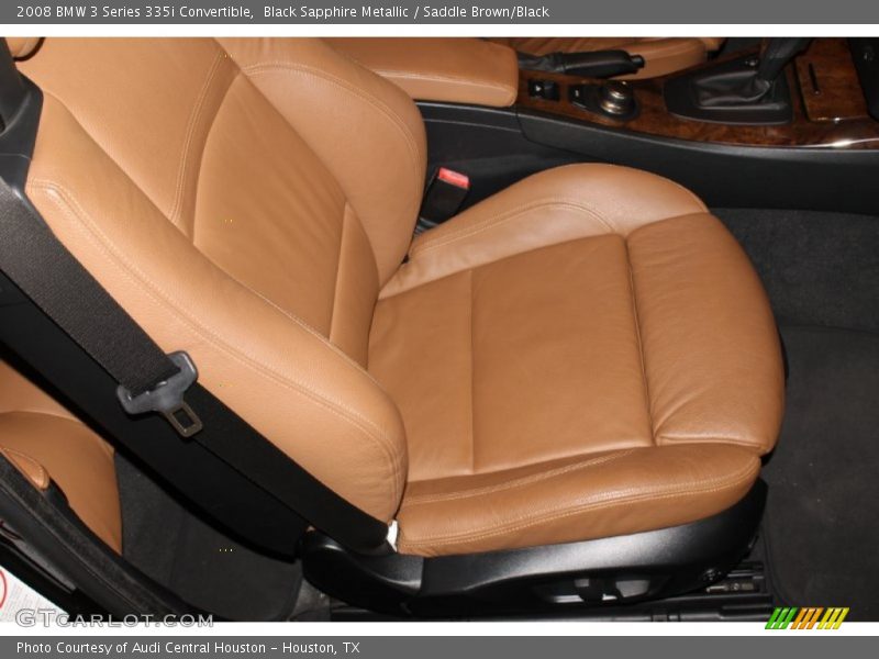 Black Sapphire Metallic / Saddle Brown/Black 2008 BMW 3 Series 335i Convertible