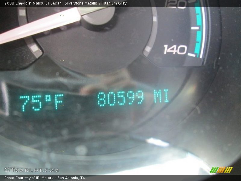 Silverstone Metallic / Titanium Gray 2008 Chevrolet Malibu LT Sedan