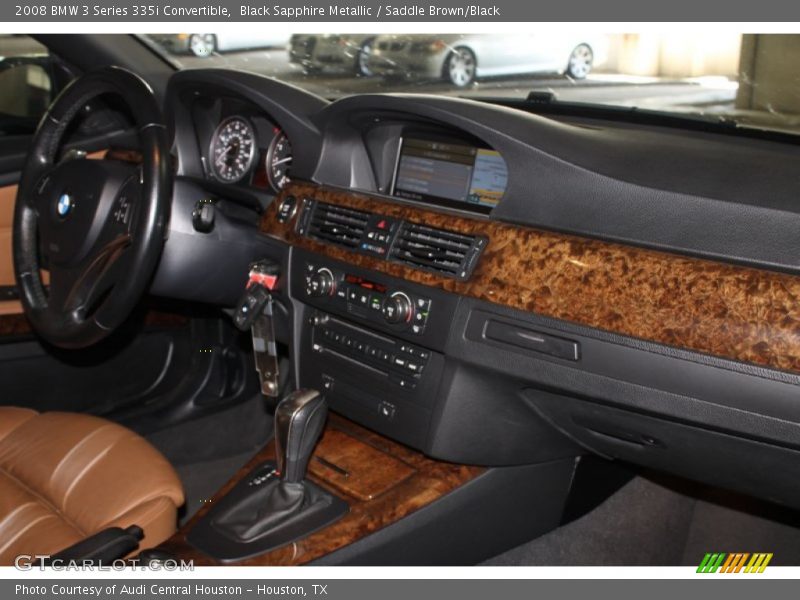 Black Sapphire Metallic / Saddle Brown/Black 2008 BMW 3 Series 335i Convertible