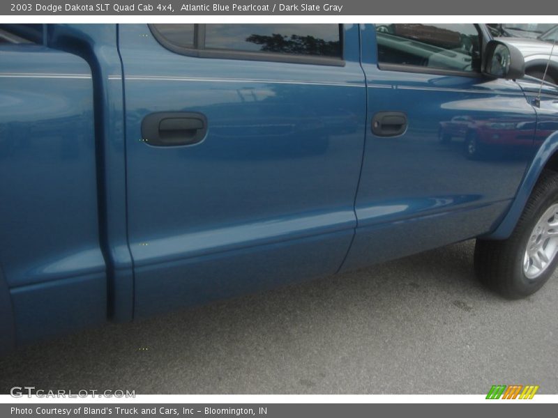 Atlantic Blue Pearlcoat / Dark Slate Gray 2003 Dodge Dakota SLT Quad Cab 4x4