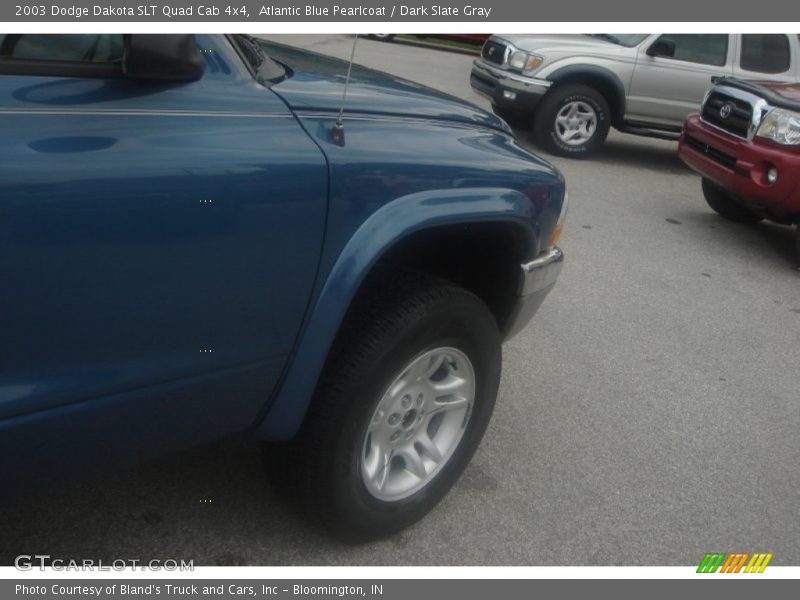 Atlantic Blue Pearlcoat / Dark Slate Gray 2003 Dodge Dakota SLT Quad Cab 4x4