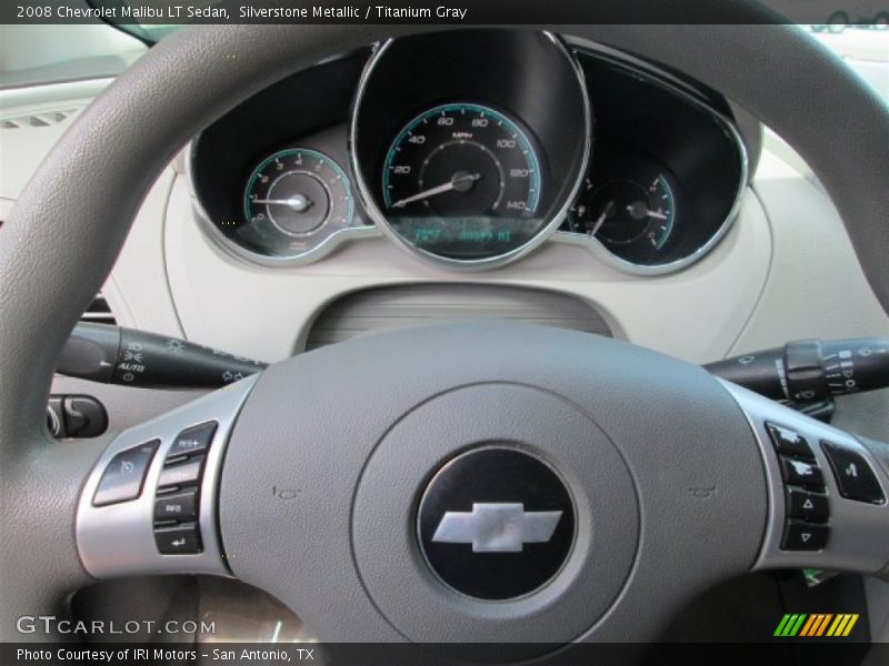 Silverstone Metallic / Titanium Gray 2008 Chevrolet Malibu LT Sedan