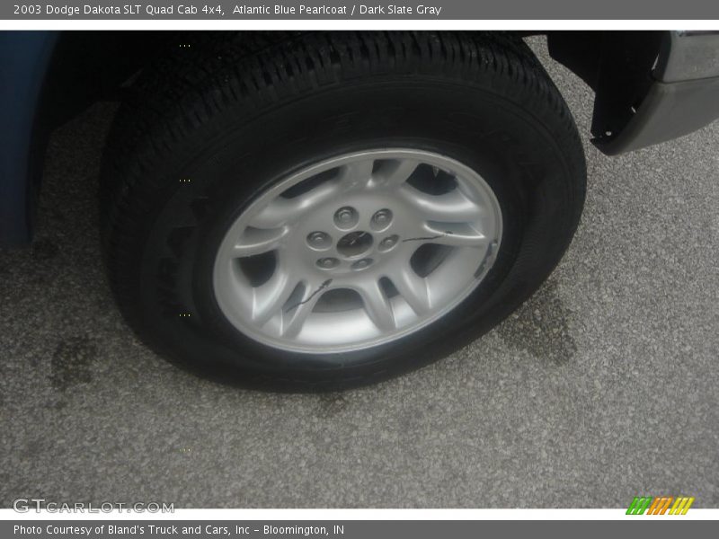Atlantic Blue Pearlcoat / Dark Slate Gray 2003 Dodge Dakota SLT Quad Cab 4x4