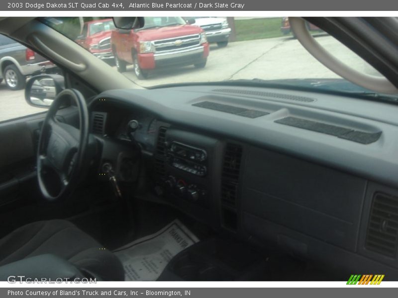Atlantic Blue Pearlcoat / Dark Slate Gray 2003 Dodge Dakota SLT Quad Cab 4x4