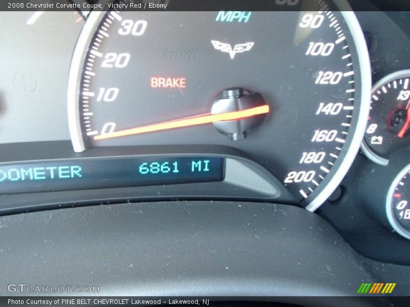 Victory Red / Ebony 2008 Chevrolet Corvette Coupe
