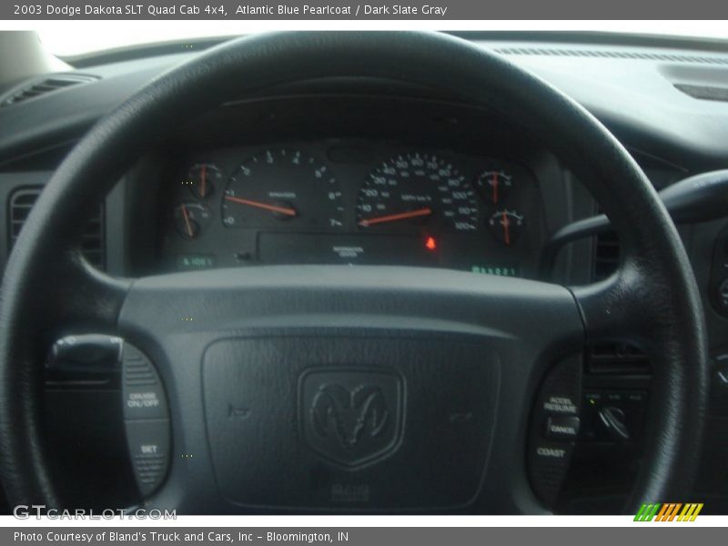 Atlantic Blue Pearlcoat / Dark Slate Gray 2003 Dodge Dakota SLT Quad Cab 4x4