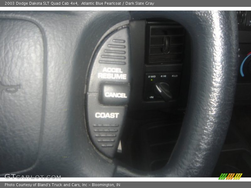 Atlantic Blue Pearlcoat / Dark Slate Gray 2003 Dodge Dakota SLT Quad Cab 4x4