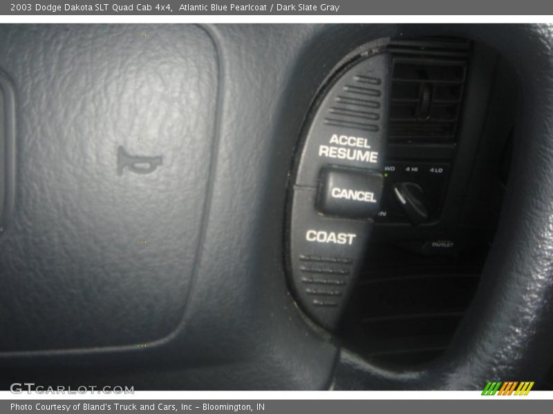 Atlantic Blue Pearlcoat / Dark Slate Gray 2003 Dodge Dakota SLT Quad Cab 4x4