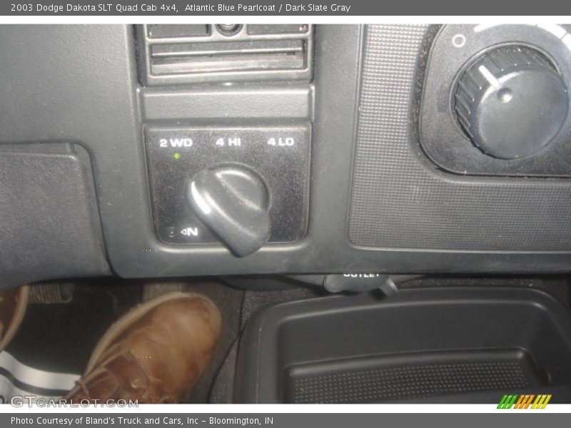 Atlantic Blue Pearlcoat / Dark Slate Gray 2003 Dodge Dakota SLT Quad Cab 4x4