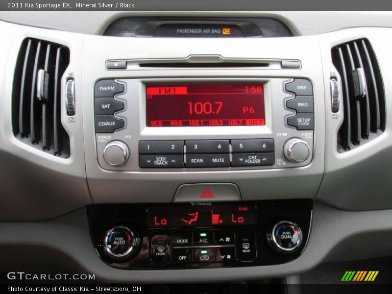Mineral Silver / Black 2011 Kia Sportage EX