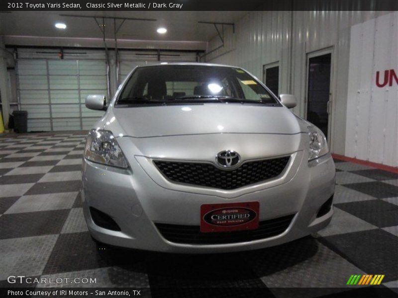 Classic Silver Metallic / Dark Gray 2012 Toyota Yaris Sedan