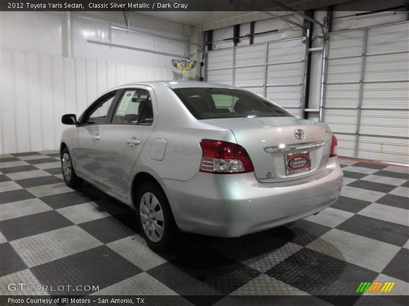 Classic Silver Metallic / Dark Gray 2012 Toyota Yaris Sedan