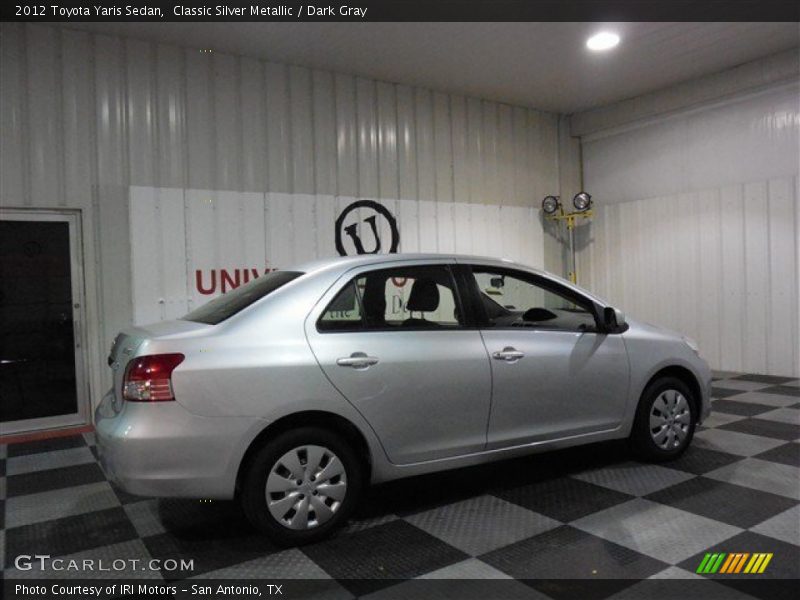 Classic Silver Metallic / Dark Gray 2012 Toyota Yaris Sedan