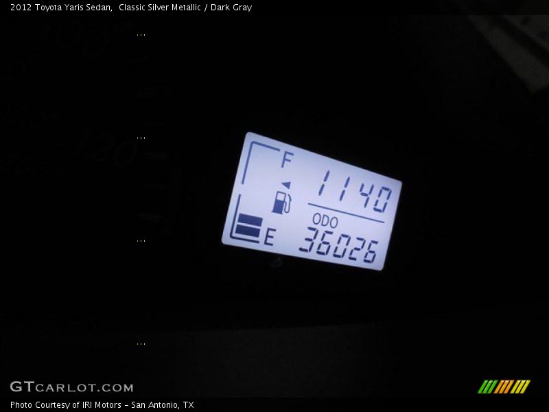 Classic Silver Metallic / Dark Gray 2012 Toyota Yaris Sedan