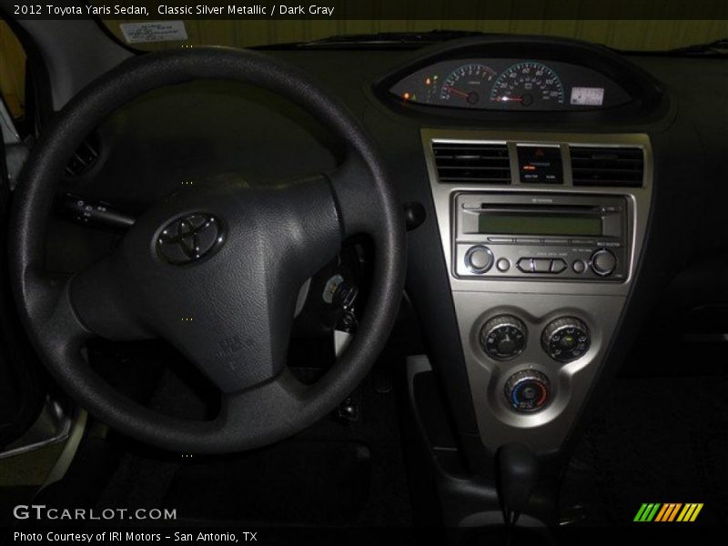 Classic Silver Metallic / Dark Gray 2012 Toyota Yaris Sedan