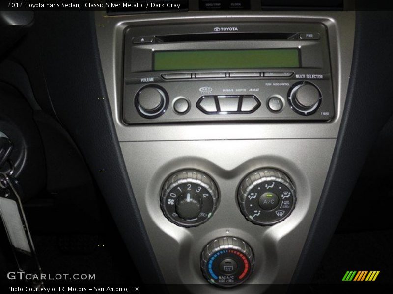 Classic Silver Metallic / Dark Gray 2012 Toyota Yaris Sedan