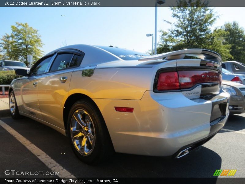 Bright Silver Metallic / Black 2012 Dodge Charger SE