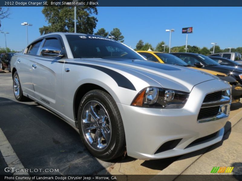 Bright Silver Metallic / Black 2012 Dodge Charger SE