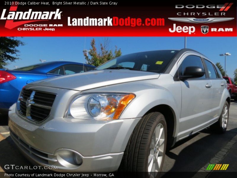 Bright Silver Metallic / Dark Slate Gray 2010 Dodge Caliber Heat