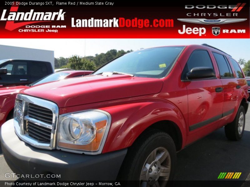 Flame Red / Medium Slate Gray 2005 Dodge Durango SXT