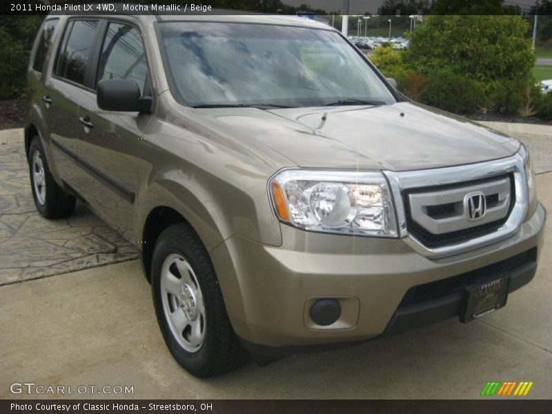 Mocha Metallic / Beige 2011 Honda Pilot LX 4WD