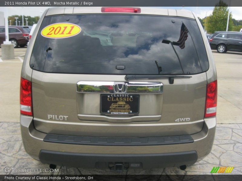 Mocha Metallic / Beige 2011 Honda Pilot LX 4WD