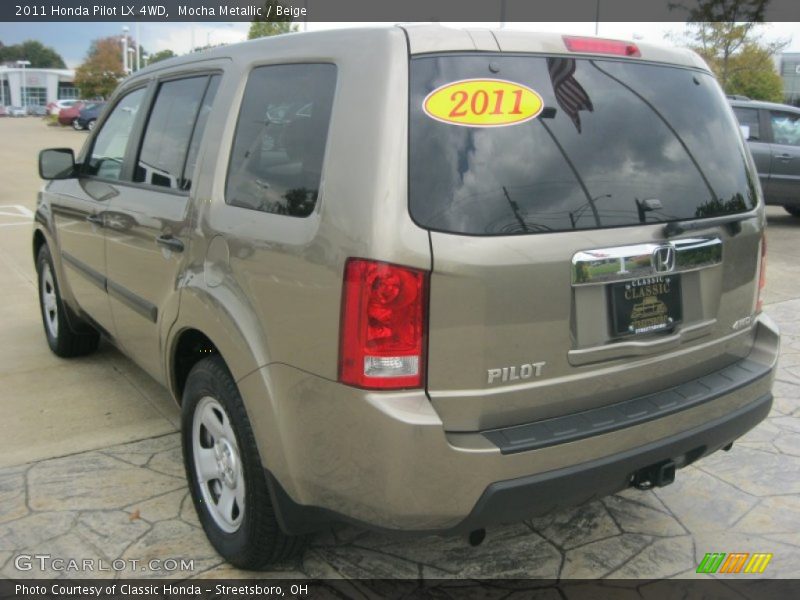 Mocha Metallic / Beige 2011 Honda Pilot LX 4WD