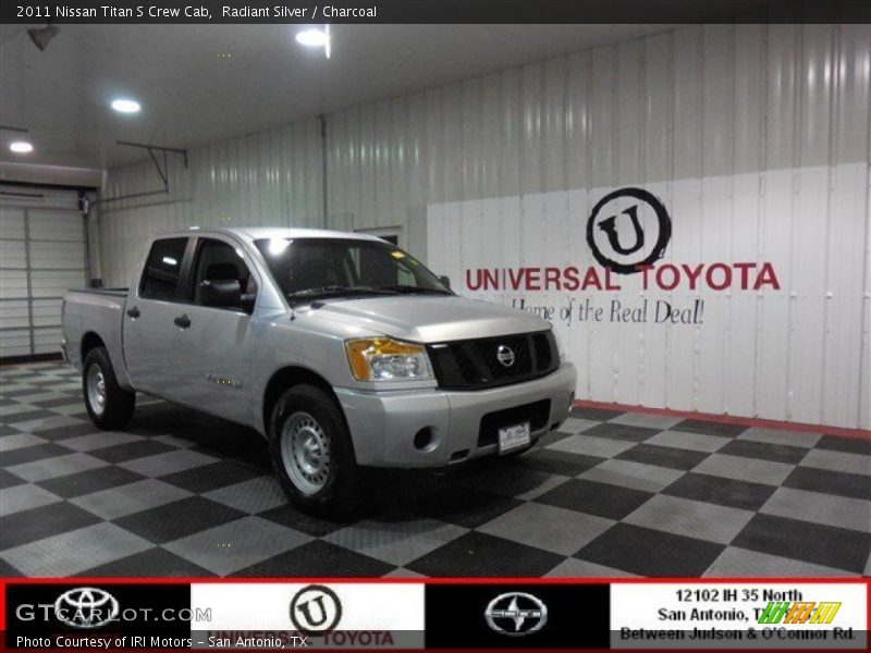 Radiant Silver / Charcoal 2011 Nissan Titan S Crew Cab