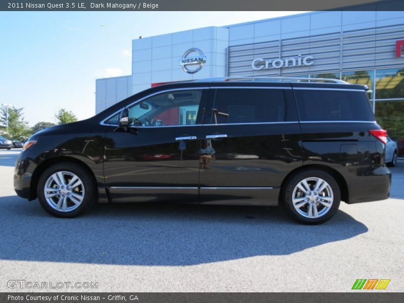 Dark Mahogany / Beige 2011 Nissan Quest 3.5 LE
