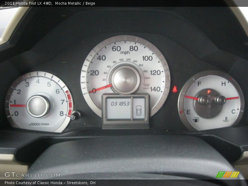 Mocha Metallic / Beige 2011 Honda Pilot LX 4WD