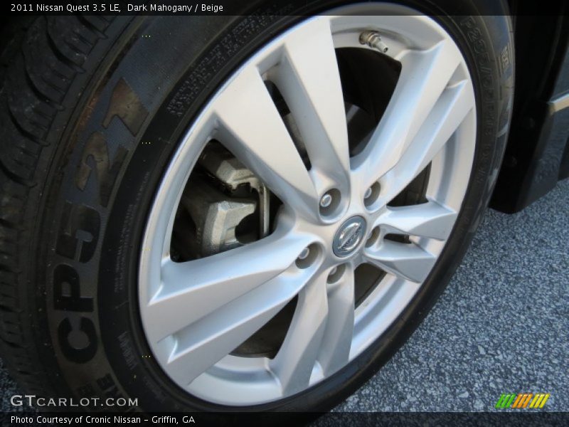 Dark Mahogany / Beige 2011 Nissan Quest 3.5 LE