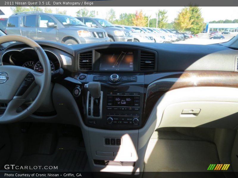 Dark Mahogany / Beige 2011 Nissan Quest 3.5 LE