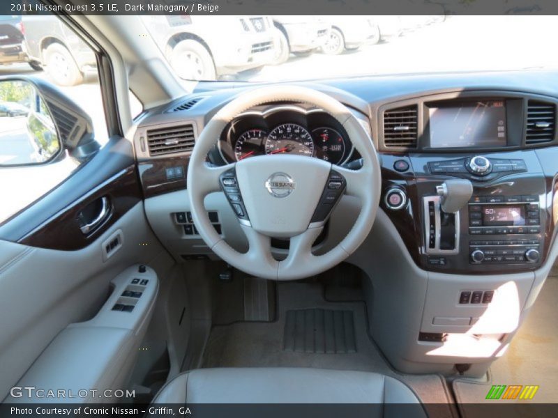 Dark Mahogany / Beige 2011 Nissan Quest 3.5 LE